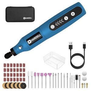 HARDELL Mini Cordless Rotary Tool with Accessories