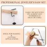 3-in-1 Jeweler's Saw Set with Blades & Clamp