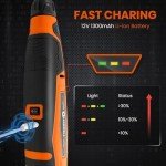 HARDELL 12V Cordless Rotary Tool with 94 Accessories