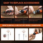 HARDELL 12V Cordless Rotary Tool with 94 Accessories