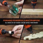 HARDELL 12V Cordless Rotary Tool with 94 Accessories
