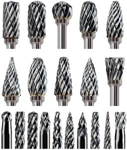 20 Pcs Carbide Burr Bits for Dremel Tools