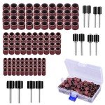 AUSTOR 132-Piece Sanding Sleeve Set for Dremel
