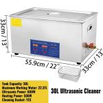 Portable Heated Ultrasonic Cleaner for Jewelry 2L-30L