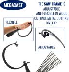 Curved Jewelers Saw Frame with 144 Blades