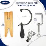 Jeweler's Saw Frame Set with Blades and Clamp