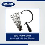 Curved Jeweler's Saw Frame with 144 Blades