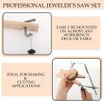 Adjustable 3-in-1 Jeweler's Saw Set with Blades