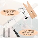 Adjustable 3-in-1 Jeweler's Saw Set with Blades