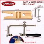 Adjustable Jewelers Saw Frame with 144 Blades Set