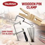 Adjustable Jewelers Saw Frame with 144 Blades Set