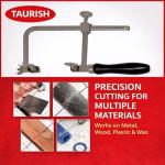 Adjustable Jewelers Saw Frame with 144 Blades Set