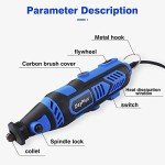 135W Rotary Tool Kit with 80 Accessories
