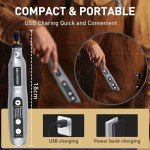 Cordless Mini Rotary Tool Kit with 50 Accessories