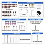135W Rotary Tool Kit with 80 Accessories