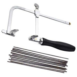 Adjustable Jeweler's Saw Frame with 144 Blades