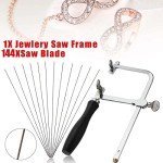 Adjustable Jeweler's Saw Frame with 144 Blades
