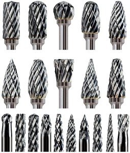 Mars-Rock 20Pcs Carbide Burr Bits for Dremel
