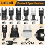 116-Piece Multitool Blade Kit with Storage Bag