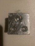 2"x2" Square Dapping Die for Goldsmithing