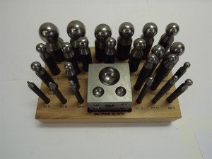 24-Piece Doming & Dapping Block Set