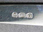 Elegant 1809 English Sterling Silver Sugar Tongs
