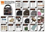 320-Piece Rotary Tool Accessory Kit with Case