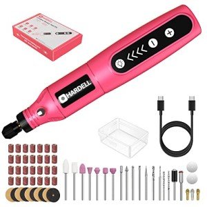 HARDELL Mini Cordless Rotary Tool Kit with 61 Accessories