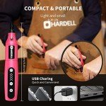HARDELL Mini Cordless Rotary Tool Kit with 61 Accessories