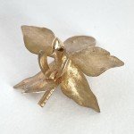 14K Yellow Gold Orchid Casting for Jewelry Making