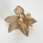 14K Yellow Gold Orchid Casting for Jewelry Making