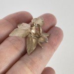 14K Yellow Gold Orchid Casting for Jewelry Making