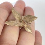 14K Yellow Gold Orchid Casting for Jewelry Making
