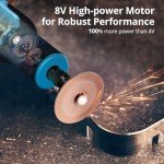 Tilswall 8V Cordless Rotary Tool Kit with 105 Accessories