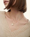 Trendy Gold Sun Pendant Necklace for Women