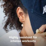 Trendy Gold Hoop Earrings - Lightweight & Waterproof