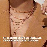 Trendy Gold Herringbone Necklace for Women