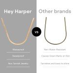 Trendy Gold Herringbone Necklace for Women