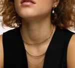 Trendy 14K Gold Paperclip Chain Necklace for Women