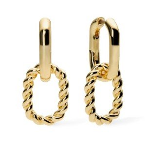 Ana Luisa Double Hoop Earrings – 14K Gold Plated
