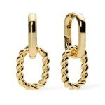 Ana Luisa Double Hoop Earrings – 14K Gold Plated