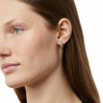 Asher Two-Tone Huggie Hoop Earrings for Women
