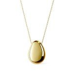 Ana Luisa 14K Gold Pebble Pendant Necklace