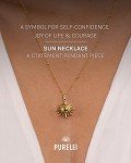Purelei® 18K Gold Sun Necklace - Adjustable Waterproof