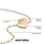 Puffed Heart Necklace - 14K Gold Plated