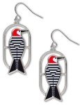 Woodpecker Earrings by Charley Harper