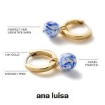 Frida Pearl Huggie Hoops - 14K Gold & Silver
