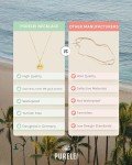 Purelei® 18K Gold Sun Necklace - Adjustable Waterproof