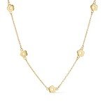 Rowena Flower Necklace - 14K Gold Plated Chain