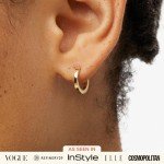 Ana Luisa Mini Gold Huggie Hoop Earrings